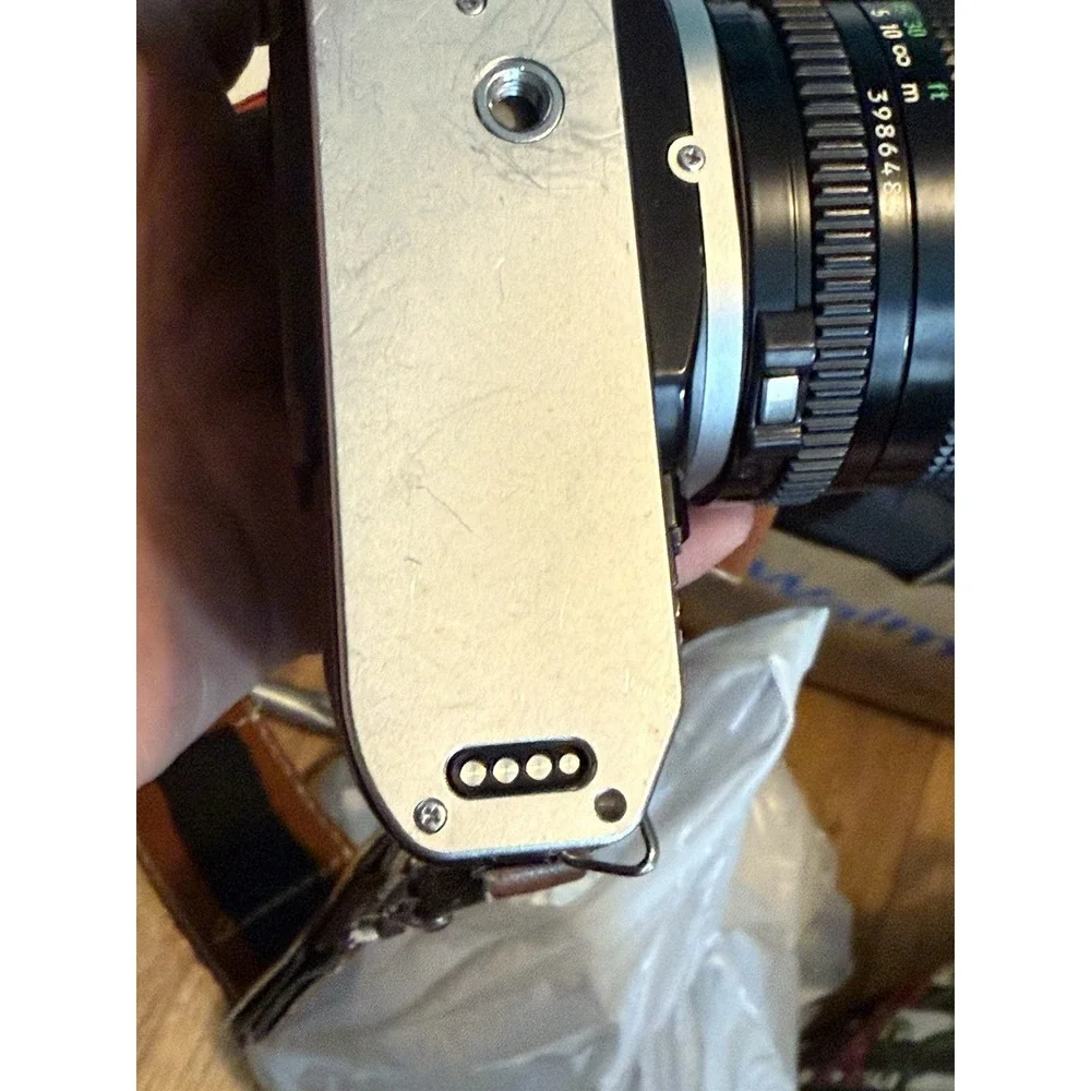 Canon AE-1 Program 35mm Manual SLR Film Camera with 50mm 1:1.8 Lens Untested